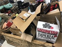 Boxed lot of household items