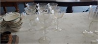 (10) STEMMED GLASSES