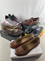 Women’s shoes including Clark’s and Skechers,
