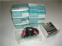 (8) MSA Comfo Classic Respirators w/Cartridges