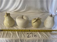 4 Pcs. Ceramic Fruit