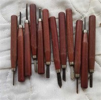 Wood carving tools, gouges, turning tools