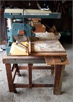 DeWalt Deluxe Power Shop radial arm saw on table