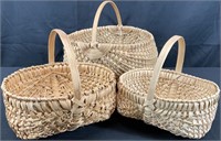 3 Handmade Buttocks Baskets