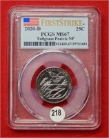 2020 D Tallgrass Prairie NP Quarter PCGS MS67