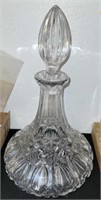 PRESSED GLASS FLAT BOTTOM DECANTER #3