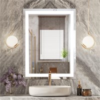 LED Mirror  32x24in  Anti-Fog  Dimmable