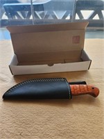 Fixed blade knife and sheathe