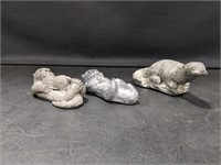 Wolf Original Soapstone Otter sculptures