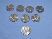 Eight 2020's Kennedy Half Dollars