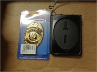 SPECIAL AGENT BADGE WITH NECK CASE HOLDER