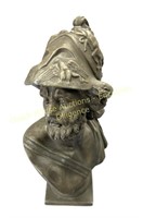 Bronze bust, Buste en bronze, 8.5" H