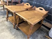 Pair of Vintage Maple End Tables