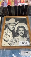 Roy Rogers and Dale framed photo