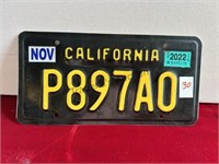 California License Plate