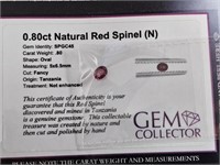 .80ct Natural Red Spinel (N)