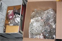 NS: 2 BOXES OF VINTAGE PRESSED GLASS