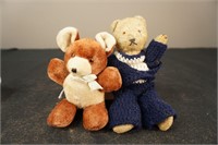 Lot of 2 Small Antique Teddy Bears