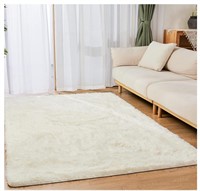 Fluffy shag area rug