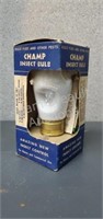 Vintage Champ insect bulb with original box