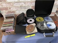 (2 BOXES) ASSORTED CD'S & CD CASES