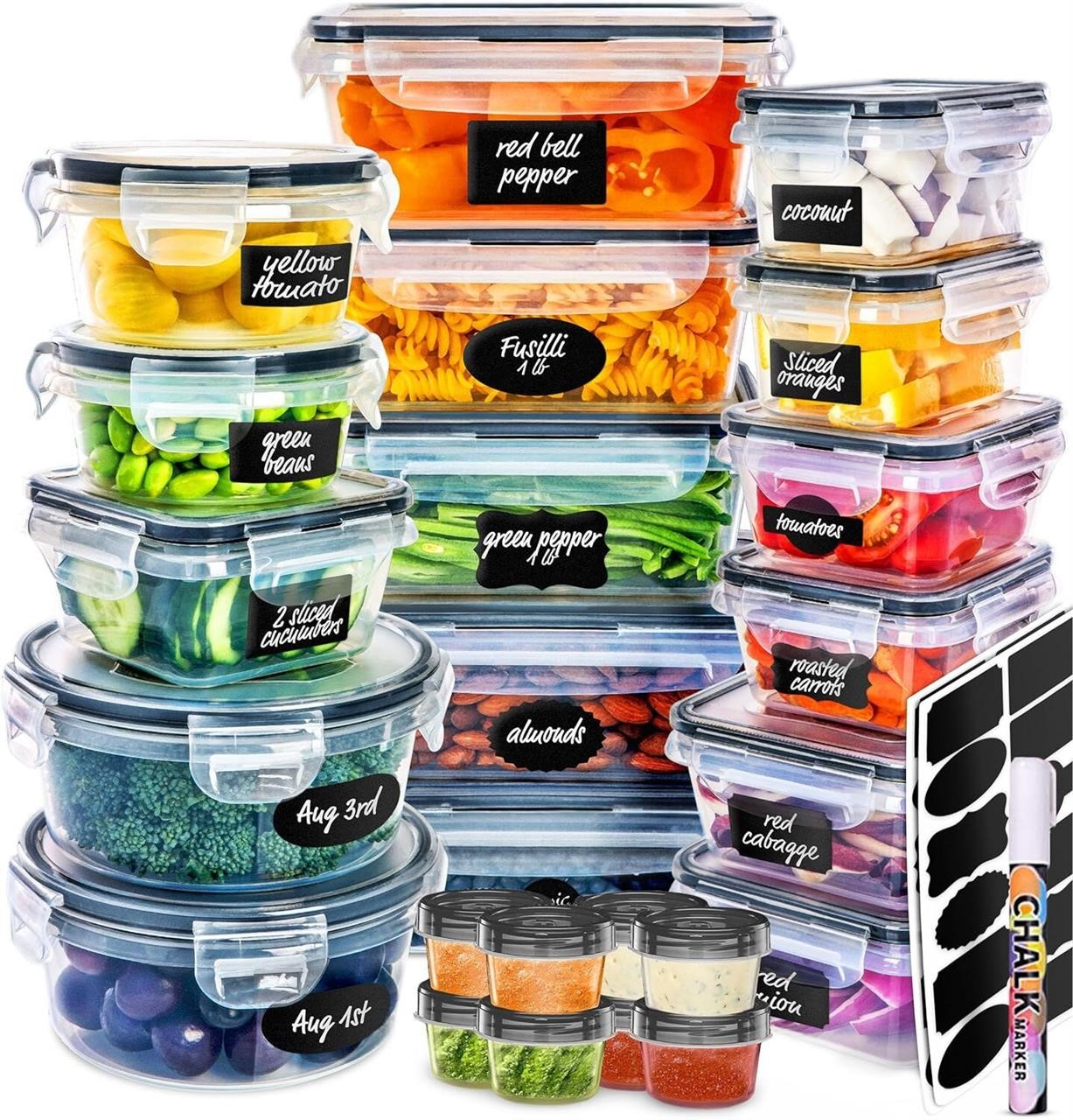 50pc Fullstar Food Storage Containers 24+24