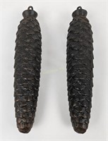 Pair Of Cuckoo 7.5" Pine Cone Weights