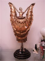 32" high figural electric lamp in the form of a