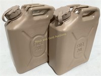 (2) NEW U.S. Military 20L Gas Canisters