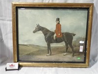 LITHO GENTLEMAN ON HORSE 27x22