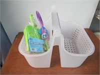 Plastic Bin with Mini Dust Pan Set