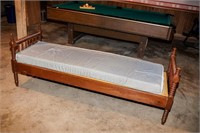 Antique Early Jenny Lind Sppol Daybed