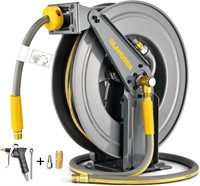 Double Arm Air Hose Reel 50 ft Retractable