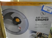 Air whirl crisper air fryer - new