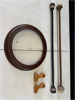 Adjustable Curtain Rods / Circular Picture Frame
