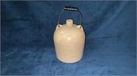 Stoneware Pottery Jug with Wooden Handle