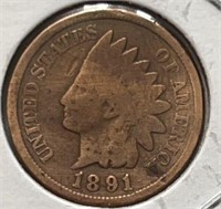 1891 Indian Head Cents