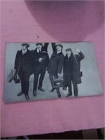 Vintage beatles postcard size photo