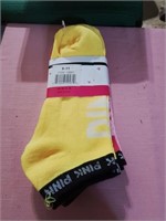 Group of new pink no show socks