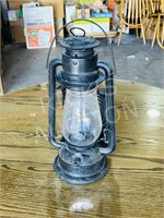 antique No. 2 Gold Blast lantern w/ reflector