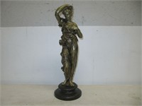 ANTIQUE 18" METAL STATUE