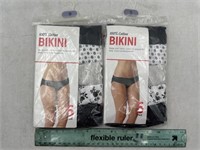 NEW Lot of 2- 5ct Women’s 9 Bikini Underwear