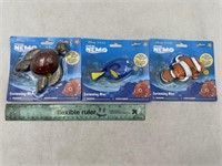 NEW Lot of 3- Disney Finding Nemo Swimming Mini