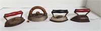 Lot of Vintage Mini Metal Irons