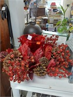 Red Glass Center Piece