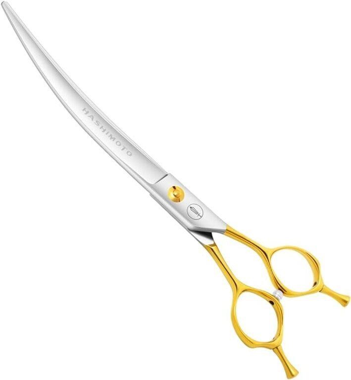 HASHIMOTO Curved Scissors for Large Dog Grooming