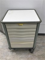 CONCEPT ONE 6 DRAWER ROLLING CABINET