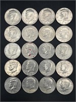 10 Dollar Roll of Kennedy Half Dollar Coins