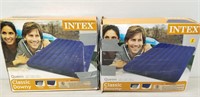 2PC INTEX QUEEN CLASSIC-DOWNY AIR-MATTRESS W/BOX