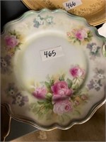 TWO PORCELAIN FLORAL PLATES